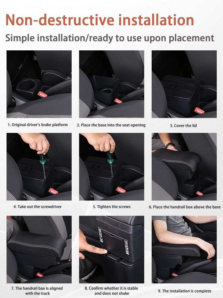 Toyota Gr Yaris Japanese Version Overseas Toyota Special Armrest Box Multi-Functional Armrest Box Storage Box