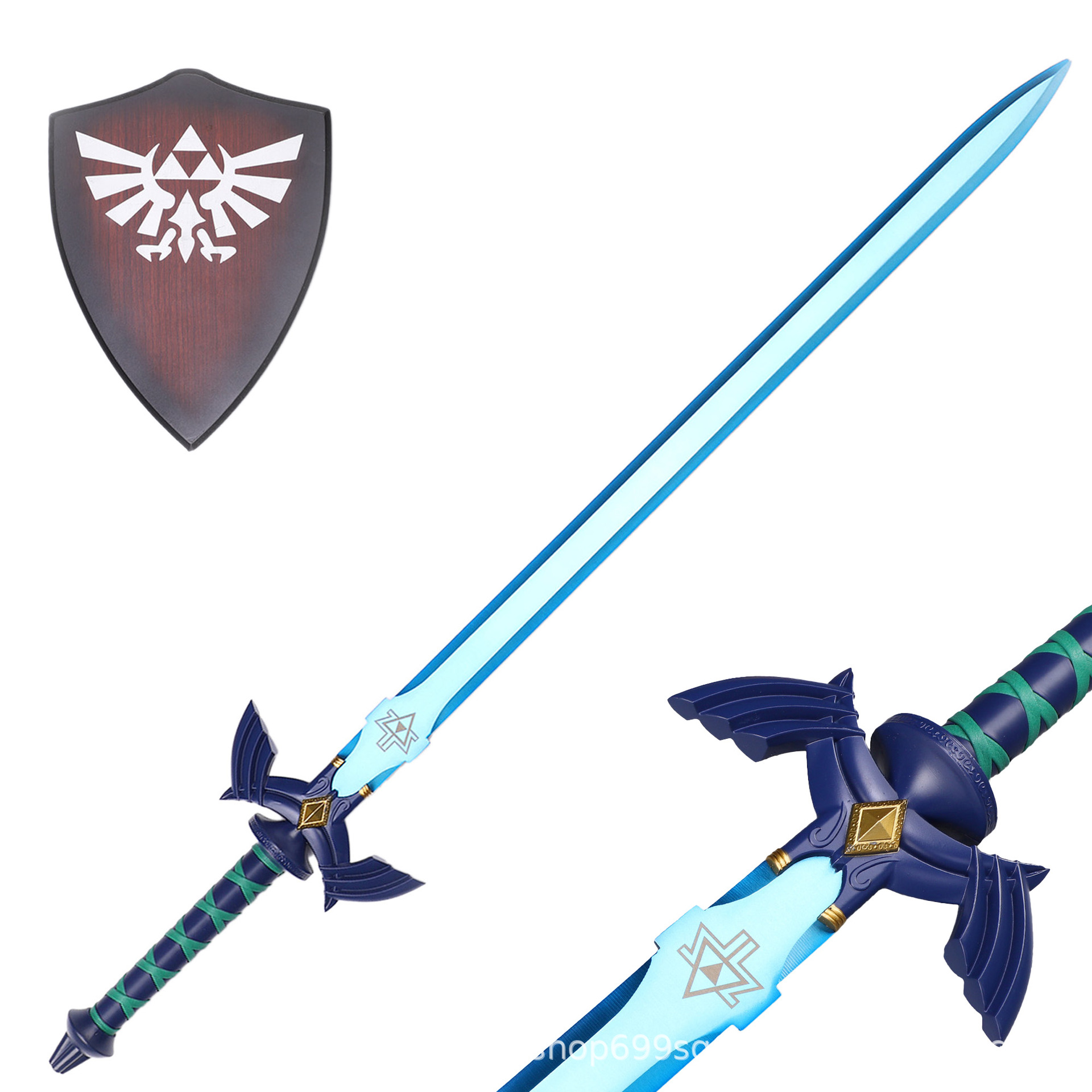 禾久塞尔达大师之剑1比1金属天空之剑COS驱魔剑无鞘款未开刃