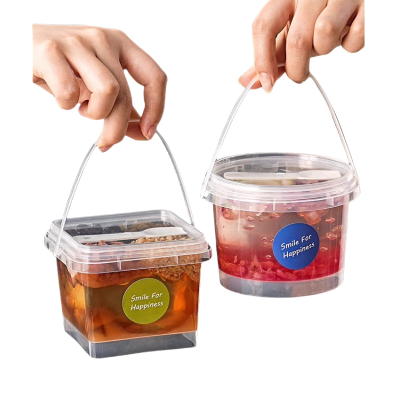 tazón especial para hielo en polvo de hielo, taza de fruta, caja de embalaje, yogur, barril portátil, pasta de batata, postre, taza de hierba de仙境 para uso comercial