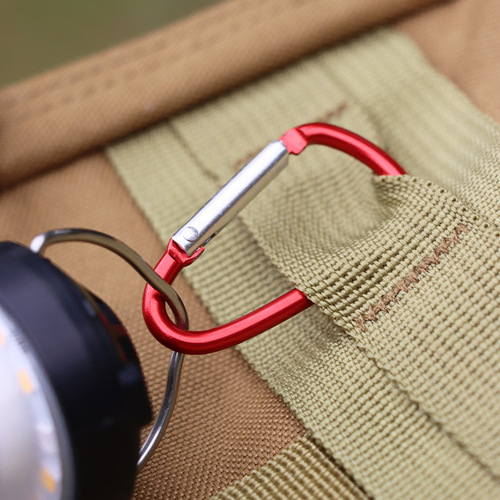 No. 5 D-type aluminum alloy carabiner, outdoor buckle, water bottle buckle, quick buckle, gift