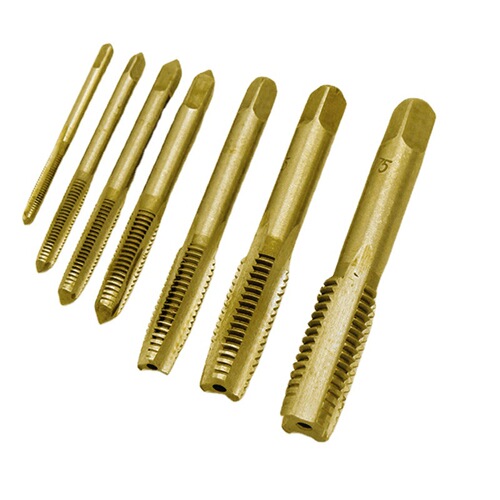 Machine tap high speed steel straight groove tip tapping stainless steel straight groove tapping drill bit M3*0.5-M12*1.75