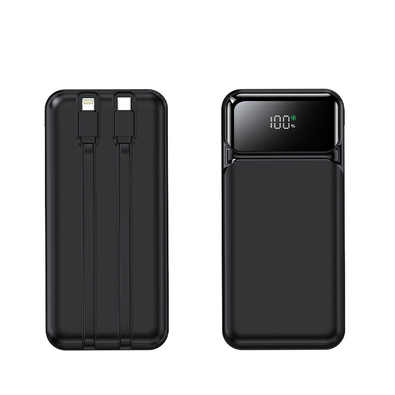New National Standard 3C Certified High-Capacity Fast Charging Power Bank 20000mAh CE FCC 22.5W with Cable Mobile Power Supply