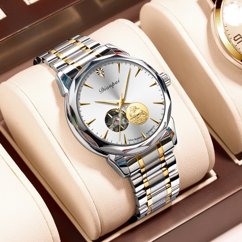 Men's Watch Fully Automatic Mechanical Watch Business Waterproof Fashion Luxury Watch Pixiu Cross-Border Hot Model Men's Watch Fully Automatic Mechanical Watch Business Waterproof Fashion Luxury Watch Pixiu Cross-Border Hot Model