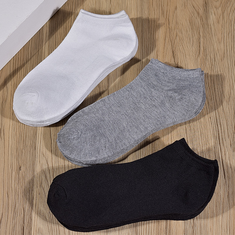 靴下の男性の卸売りは独立して船の靴下の純色の足の底の靴下を包装します。|undefined