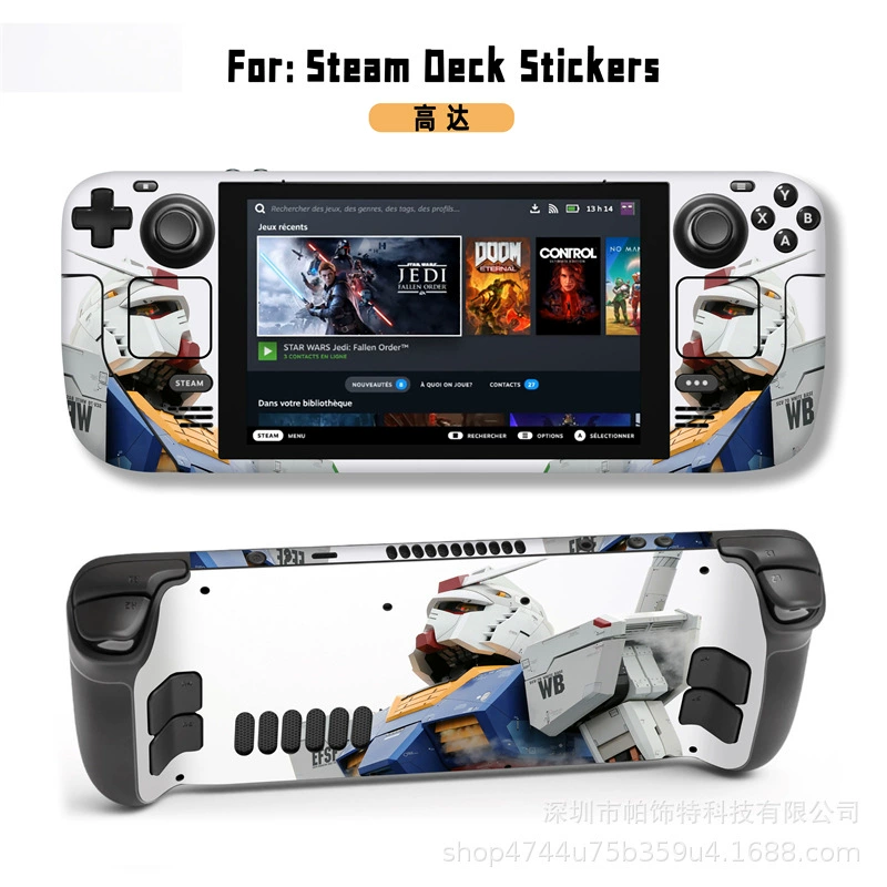 Подходит для наклейки Steam Deck, наклейка на Steam Deck Patch, Steam Panda, вручную, персональный пиксель
