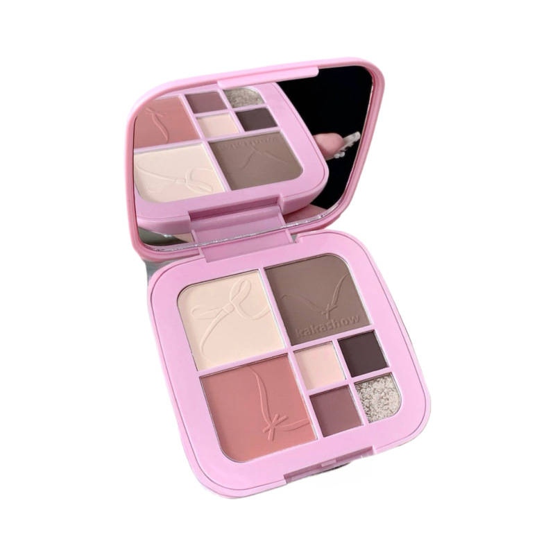 kakashow アイシャドウ ブラッシュ ハイライター 複数用途総合パレット マット ファイン シャイニー ガーリー ルージュ ハイライター C523|undefined