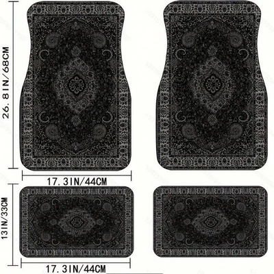 Avtomobil döşəmə paspasları — mats, dirt-resistant, wear-resistant, easy to - 1-138-pattern-53-3344cmtwo-piece-set