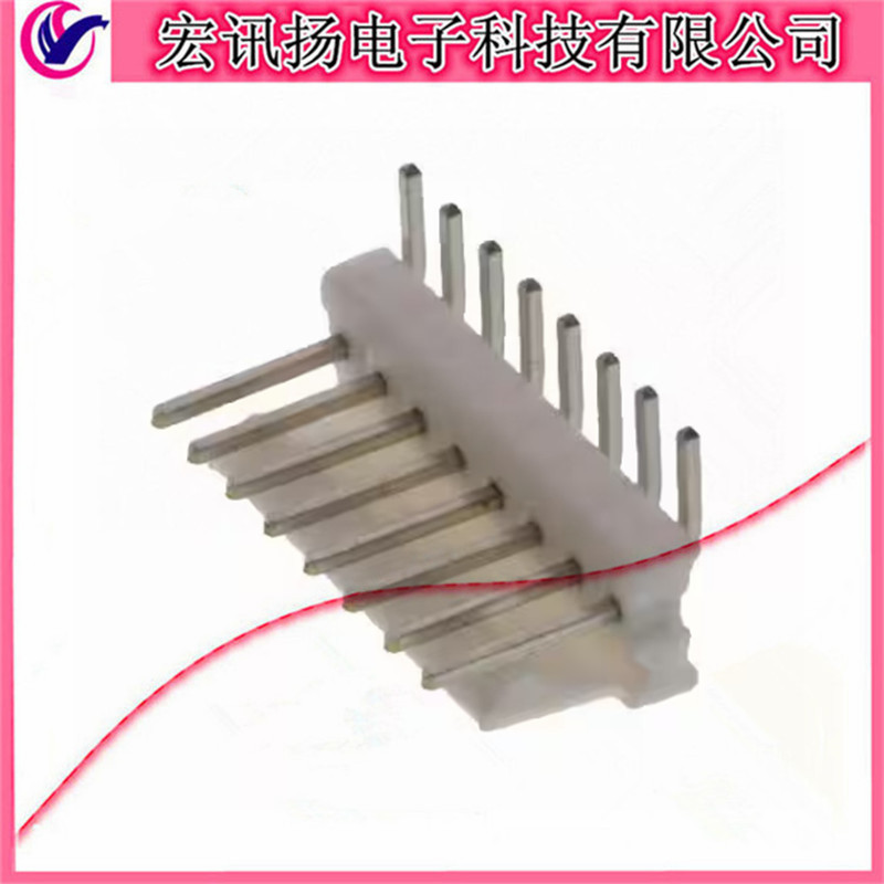 640457-8 原装TE/泰科 AMP 2.54mm间距-8Pin 弯针座连接器