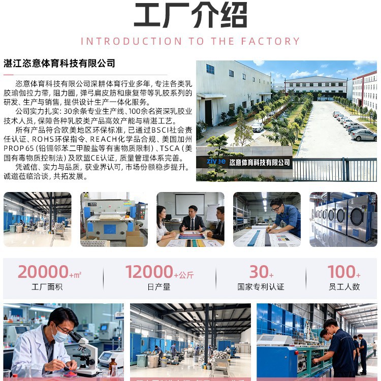 Fábrica de comercio exterior transfronterizo venta directa anillo de resistencia de yoga elástico correa de resistencia de plástico correa de tracción de látex