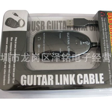 USB гитарный рекордер, USB гитарный звуковой карт эффектов, линейное соединение гитары с компьютером, линия записи гитары