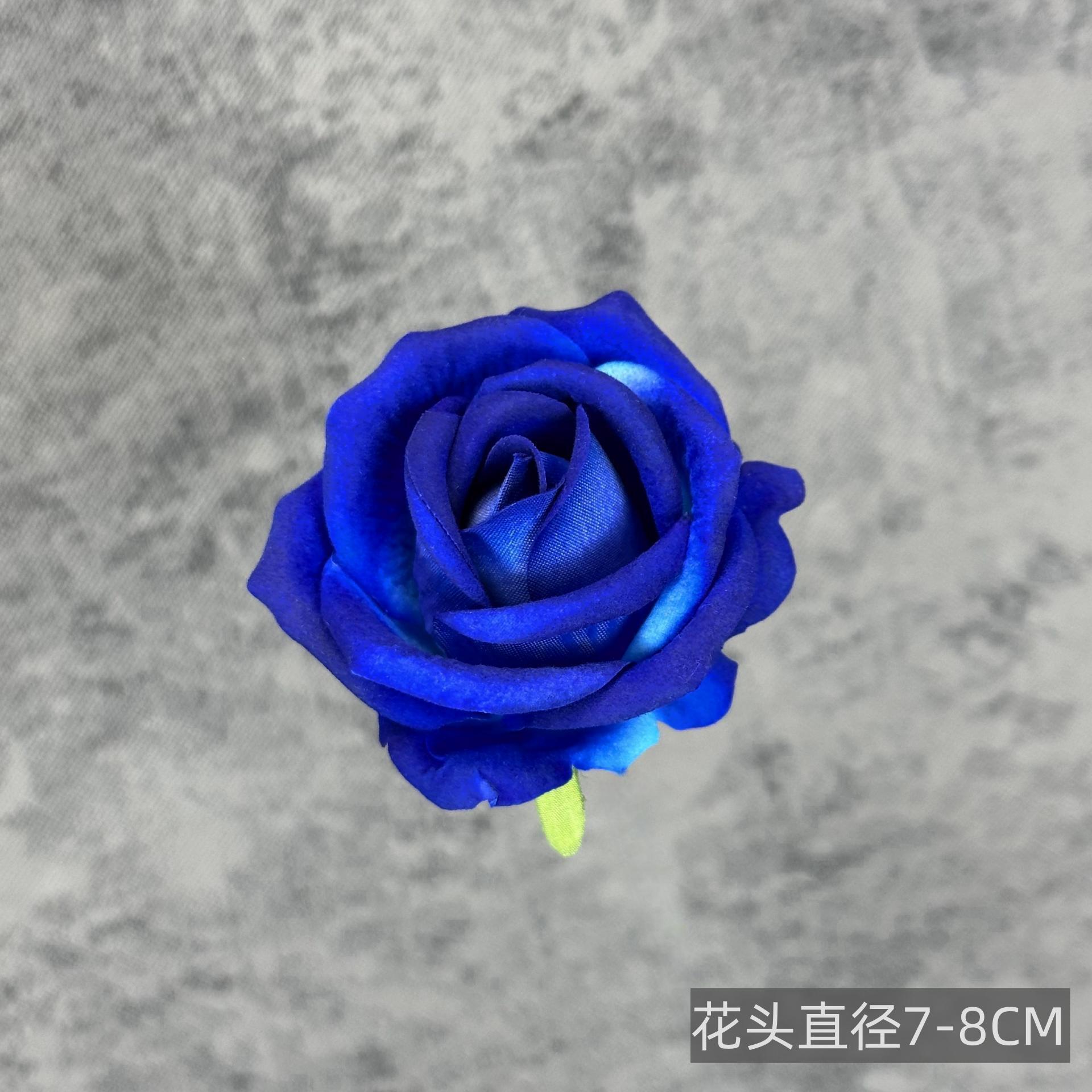 Franela artificial flor Rosa cabeza ramillete rojo boda flor pared tiro apoyos flor artificial arco flor artificial al por mayor