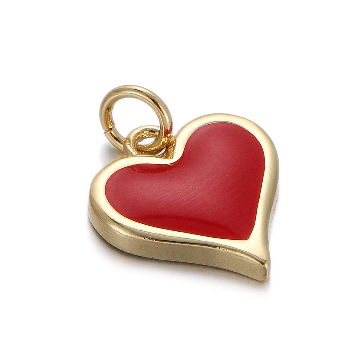 4g Weight Pendant Jewelry Making Type Gold Plated Plating Material 1 Piece Quantity Daily Occasion Copper Material Star, Heart Shape Pattern Women's Gender Enamel Design Simple Style Style 1 Piece Copper Gold Plated Star Heart Shape Pendant 12