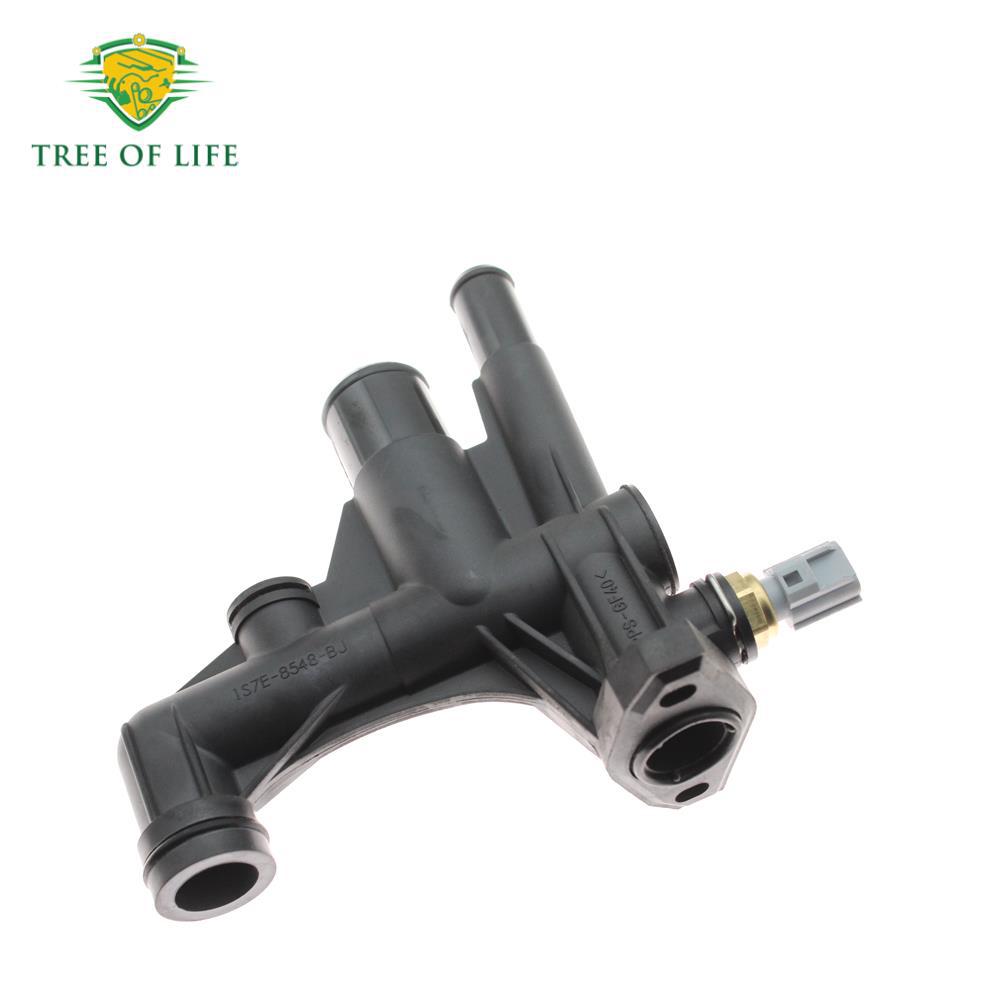 1S7E - 8548 - BJ para salida de agua de refrigeración de la carcasa del termostato del motor Ford Mondeo