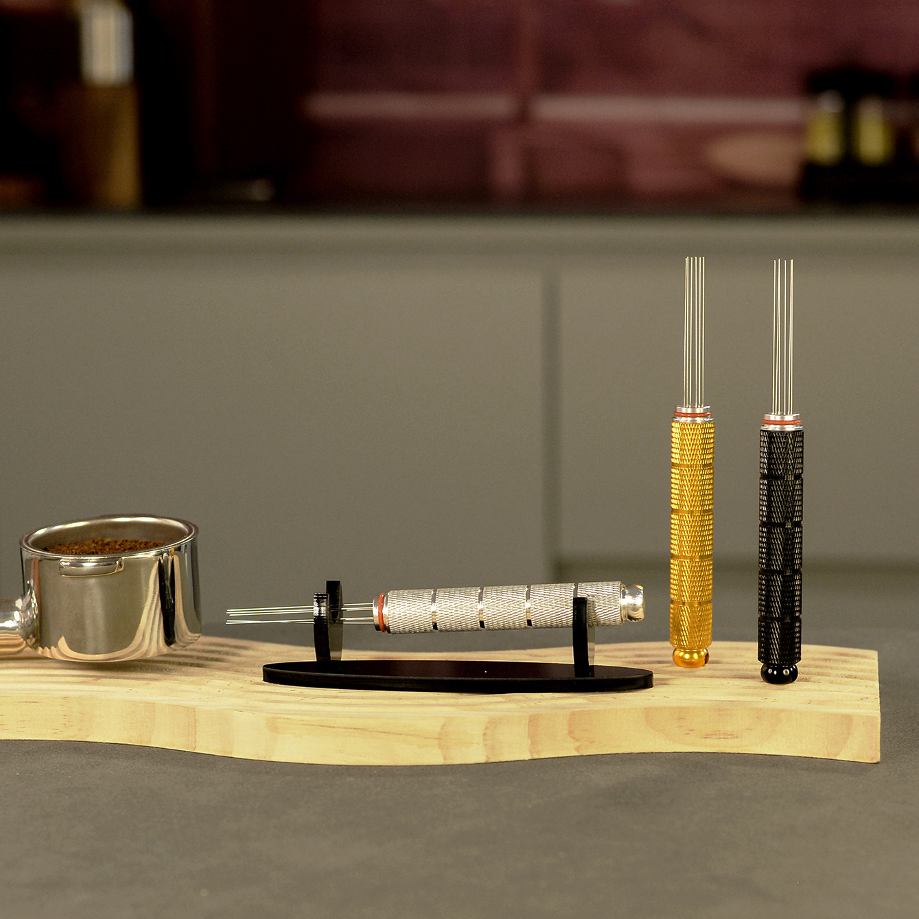 Aguja de polvo de aleación de aluminio de café aguja de polvo de madera aguja de polvo de madera aguja de polvo de madera sólida aguja de polvo de madera