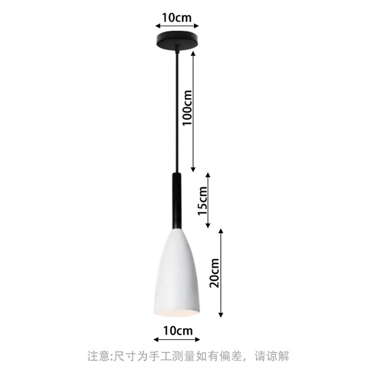 Lámpara de comedor de estilo nórdico, simple y moderna, comedor gris blanco y negro de tres cabezas, sala de estar, dormitorio, barra de bar, candelabro pequeño