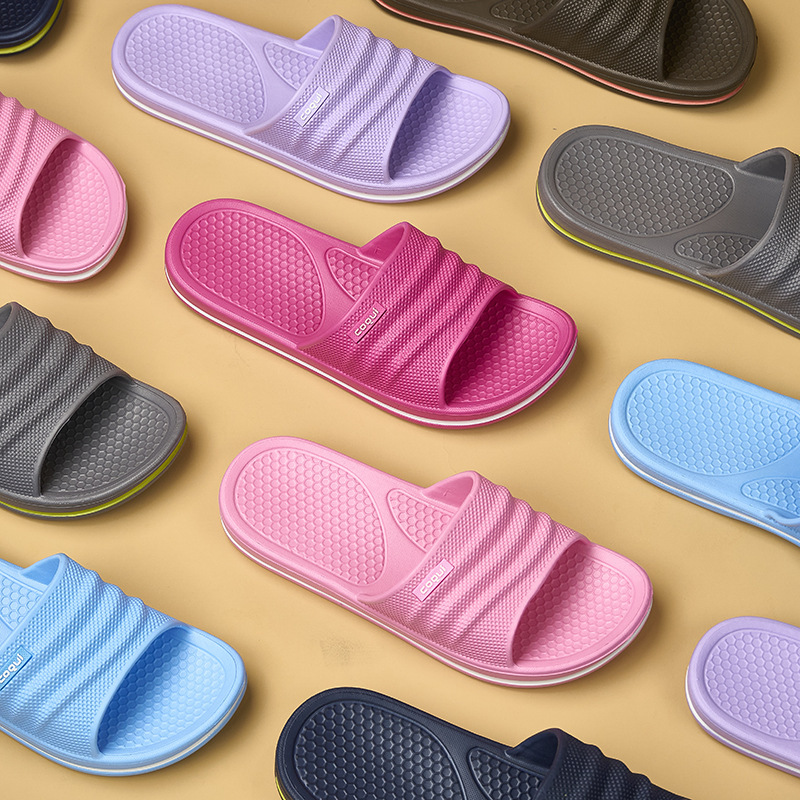 Factory direct selling cool 7922EVA environmental protection home men's and women's sandals and slippers hotel hotel wholesale bathing stall