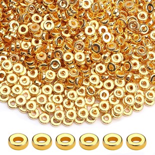 DIY Jewelry Accessories Round Ccb Necklace Bracelet Beads Spacer Beads Loose Beads Plastic Beads Wholesale Simple Style Beads