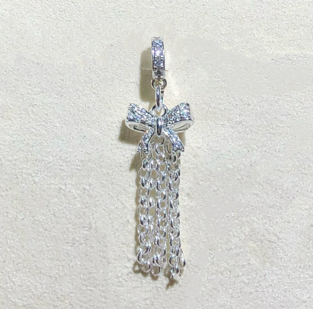 14K Gold-Plated Color-Preserving Crystal DIY Accessories Snowflake Bow Tassel Pendant Tassel Spacer Beads Bracelet Accessories
