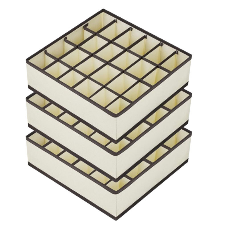 3 piezas de 24 gramos Beige Brown Edge