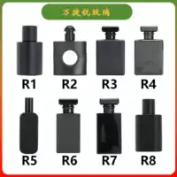 Оптовая оптовая продажа черное черное яркое черное 30ml 50ml 100ml байон портативный стеклянный парфюмерия пустая бутылка