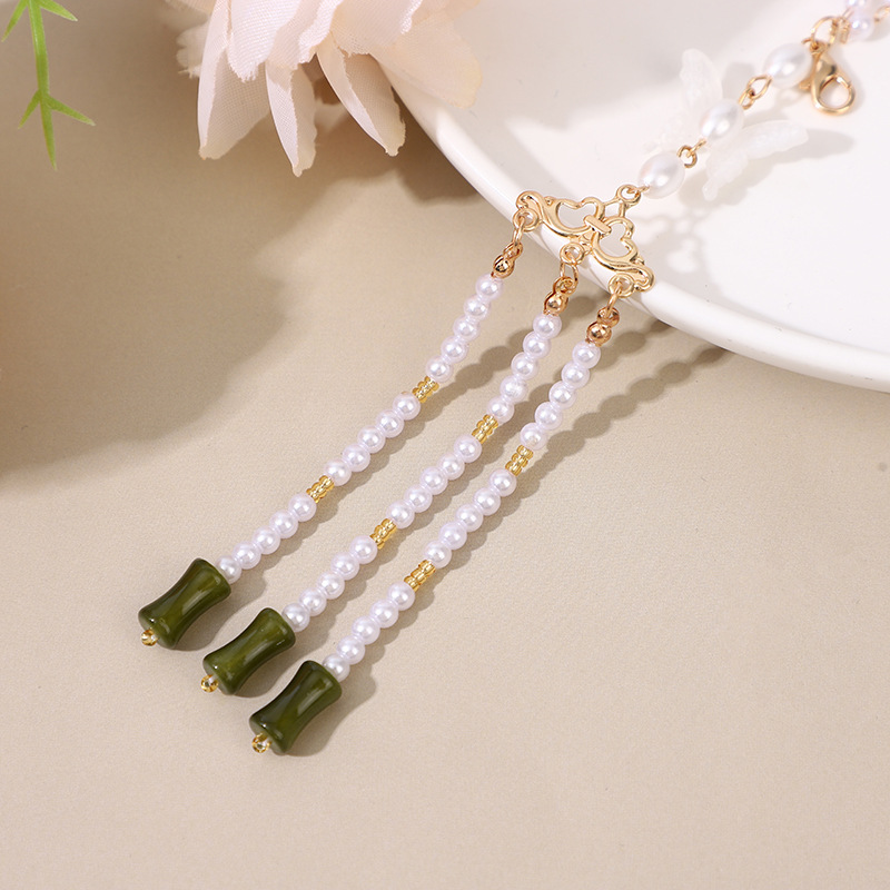 Antigüedades Cheongsam, tendencia nacional, temperamento, temperamento, colgante, broche, ropa de té Hanfu, borlas, retro, maquillaje chino, accesorios para mujeres