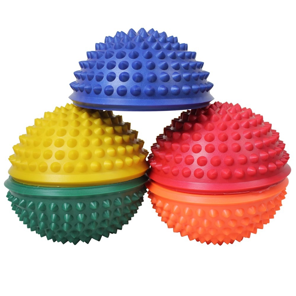 bola de durian a través de la piedra del río equipos de entrenamiento sensorial para niños ayuda educativa almohadilla táctil hogar tabla de equilibrio táctil juguete de educación temprana