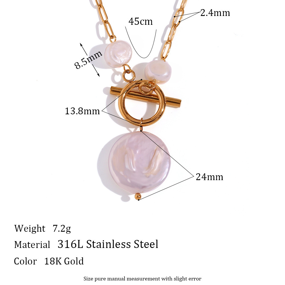 20g Weight Ion Plating (IP) Gold Plating Process 316L Stainless Steel Pendant Material Freshwater Pearl, Zircon Inlay Material Pendant Necklace Classification 304 Stainless Steel Chain Material 1 Piece Quantity Holiday, Daily Occasion 304 Stainless Steel, 316L Stainless Steel Material Heart Shape Pattern Women's Gender Lady, Streetwear Style Waterproof Non Tarnish, Surgical Steel, Plating Craft 304 Stainless Steel 316L Stainless Steel Ion Plating (IP) Freshwater Pearl Zircon Heart Shape Waterproof Non Tarnish Surgical Steel Lady Streetwear Pendant Necklace For Women's 1