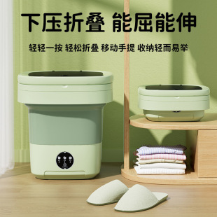 跨境11L大号折叠洗衣机加大内衣裤袜子婴儿衣服小号迷你洗衣机