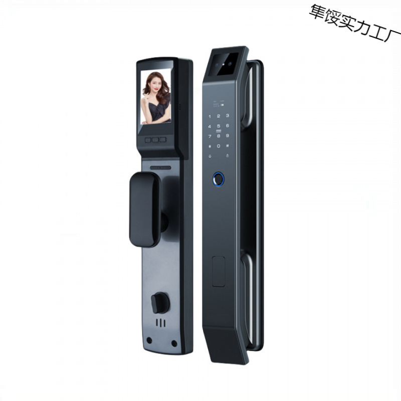 德国指纹锁家用防盗门智能门锁猫眼可视人脸识别电子密码锁全自动