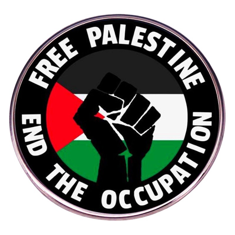 Broche de acrílico con la bandera palestina, insignia creativa para ropa, pin de Palestina Libre image 1