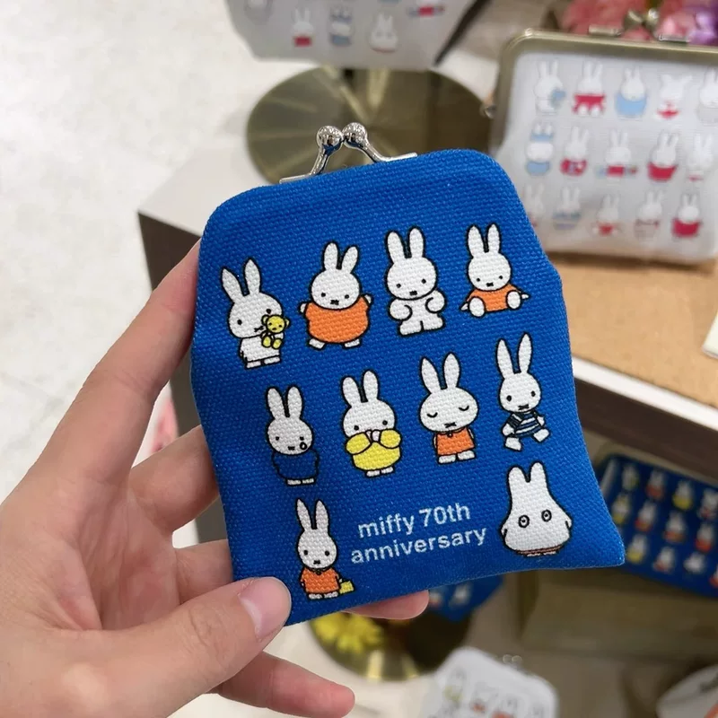 Miffy 70-летие, сумка с полноразмерным принтом Королевской стражи, милая мультяшная сумка для девочки, золотистая, сердечная маленькая сумка для хранения