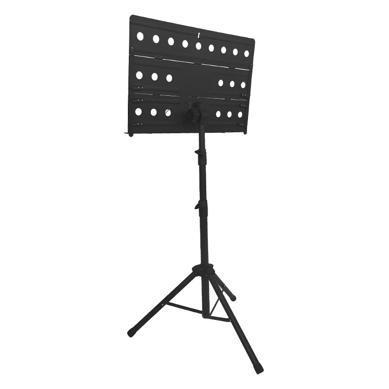 Atril de música triple para comercio exterior, plegable y portátil, universal para instrumentos musicales, atril de música triple estable, soporte para partituras.