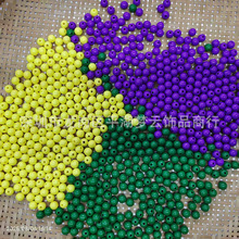 10mm直径2.5mm孔径实色亚克力光面直孔圆珠二次抛光表面无合模线