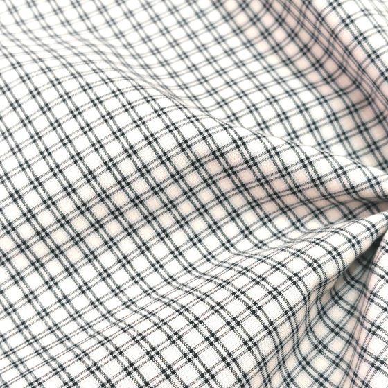 Yarn-dyed plaid small plaid shirt dress shoes and hats fabric factory direct in stock supply