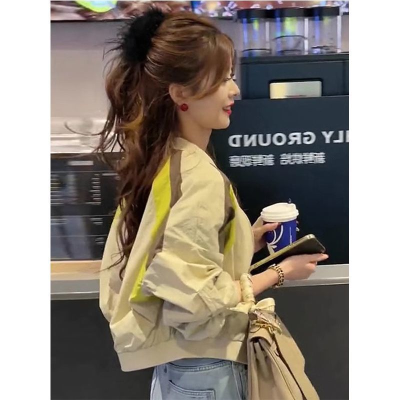 Baseball Suit Women's Short Top Western-style Casual Jacket for Spring and Autumn Wear High-end Sense Thin Casual Jacket