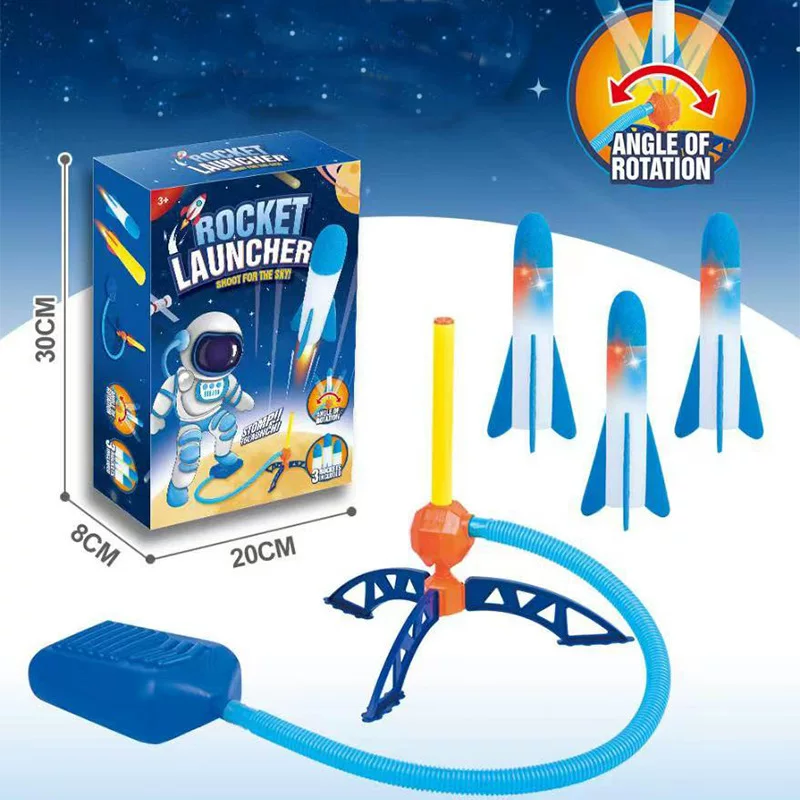 Rocket from foam, travel flashing toy