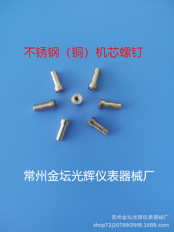 机芯铆钉 压力表接头压钉 压力表不锈钢配件 威卡配件 压力表软管