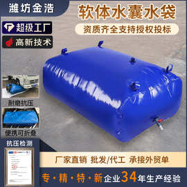 软体水袋户外消防应急蓄水储水囊PVC桥梁预压抗旱转运可收纳