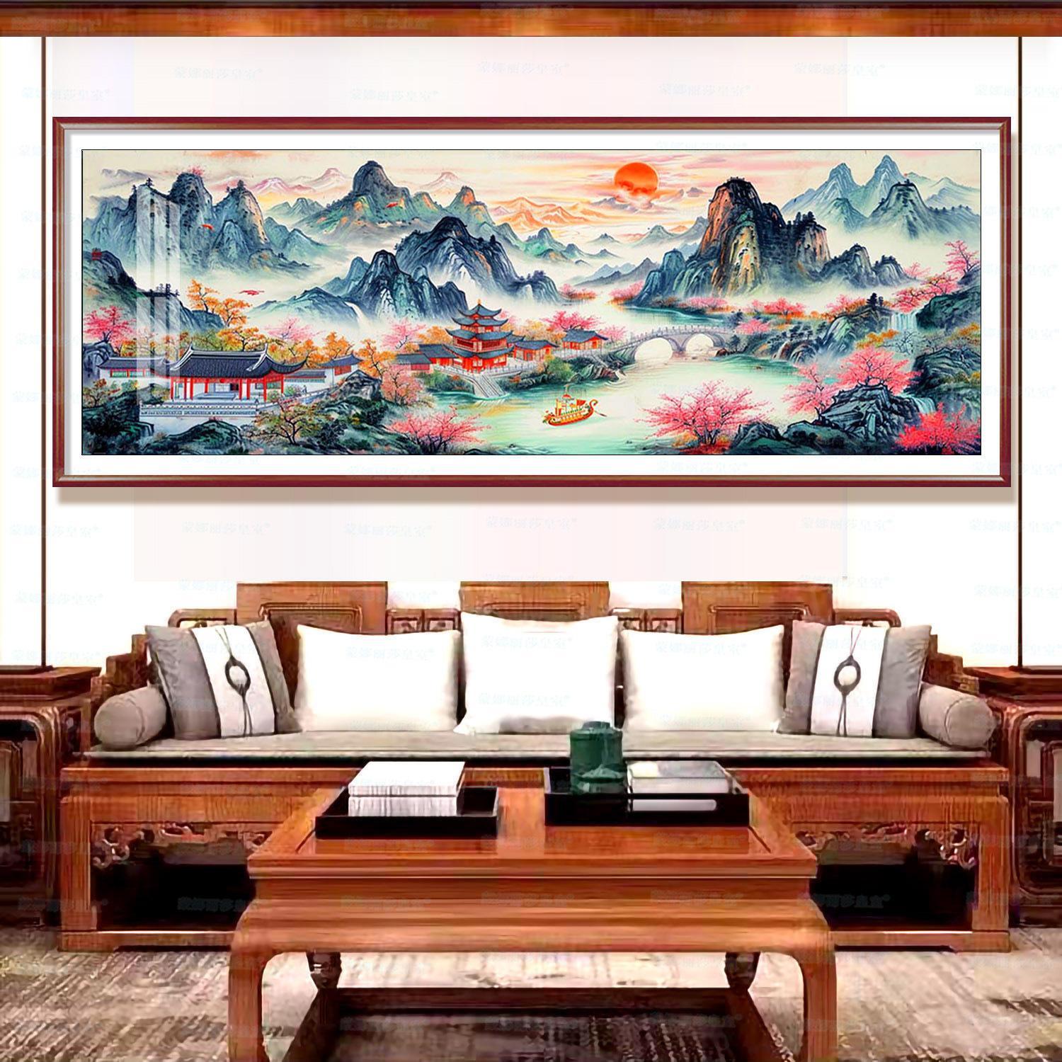 [Algodón importado] Mona Lisa Real Bordado de cruz Jinxianghe montaña edición actualizada colección de paisaje centralizado artesanal image 8