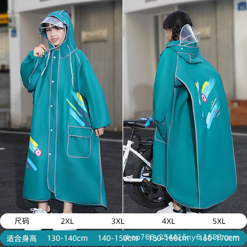 儿童雨衣加厚小童全身防雨雨披大帽檐幼儿园宝宝可爱卡通便携雨披|undefined