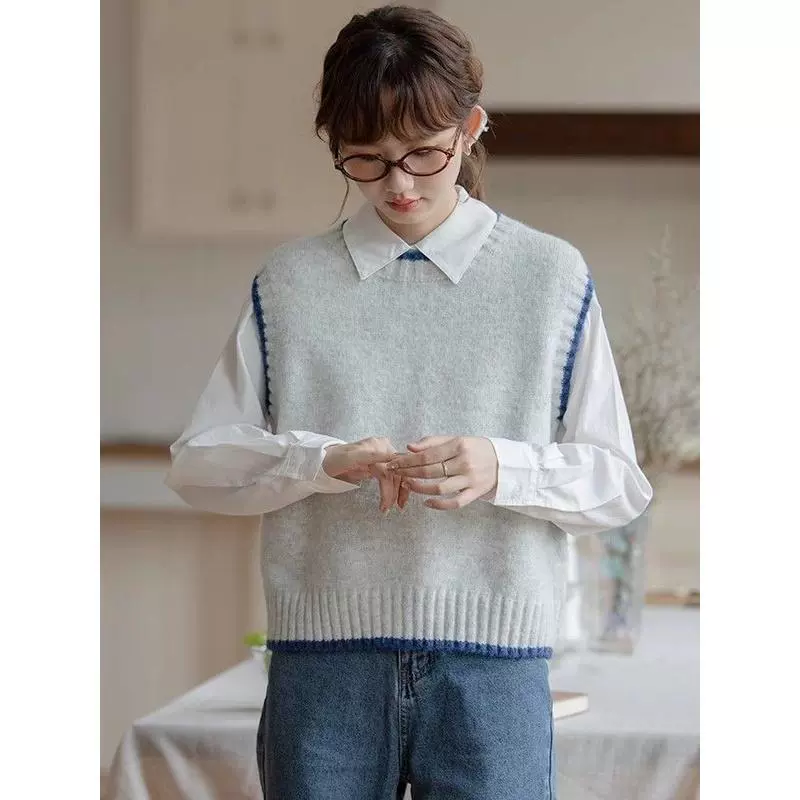 Майрад носит рубашку, жилет из двух частей, женский весенний премиум топ, рубашка, нижняя рубашка 2024 новый