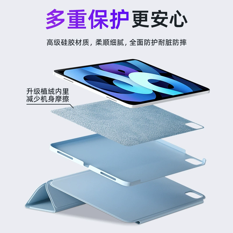 Кросс-границы применимый защитный чехол для iPad mini6 с магнитной поворотной функцией и разделением твёрдый корпус противогнутая iPad Pro 11/Аir 6
