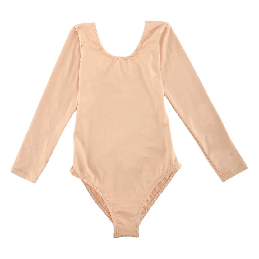 Детское базовое пальто телесного цвета, невидимая одежда для танцевальных тренировок, Базовая рубашка, Колготки с толстой кожей на флисовой подкладке для девочек, с высоким и низким воротником