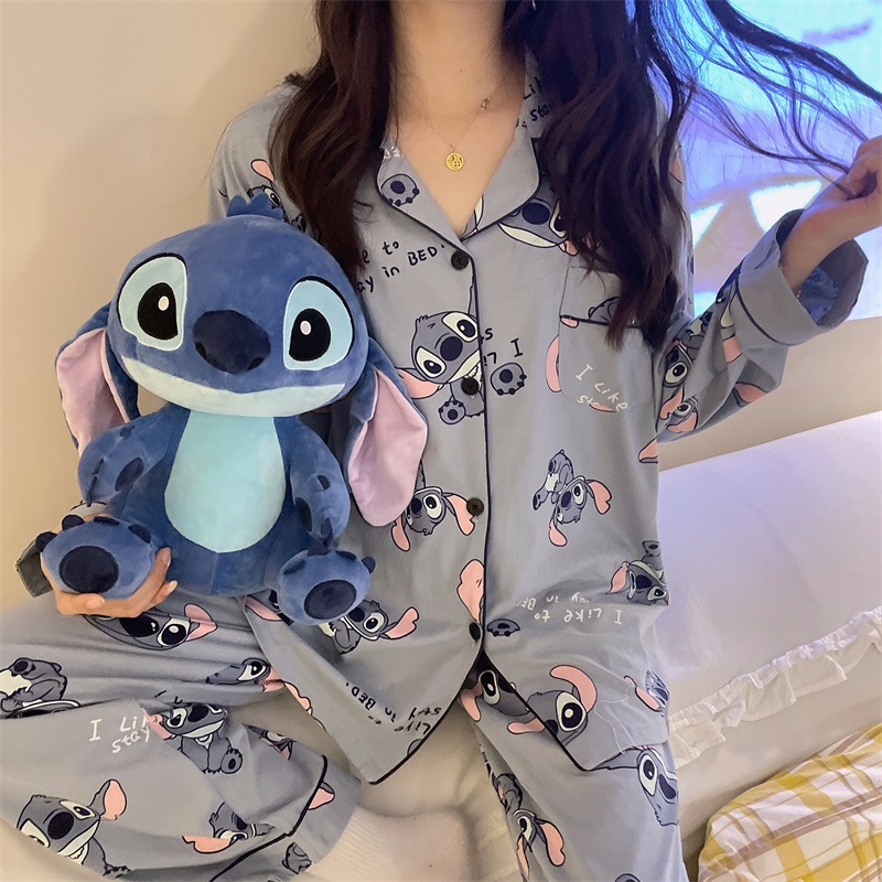 工場卸売りpyjamas日系アニメ布丁犬パジャマ女春秋綿長袖長ズボンカバー対外貿易|undefined