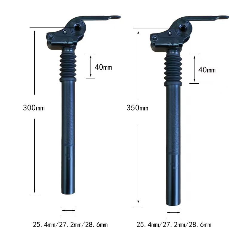 Folding Shock Absorption Seatpost for Electric Vehicle Scooter
