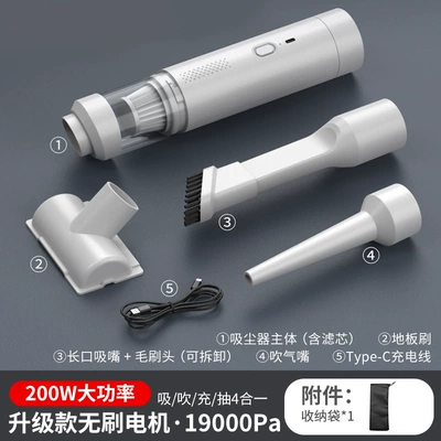 Tozsoranlar Vacuum Cleaner, Handheld Brushless Vacuum - brushless-basic-white-floor-brush-storage-bag