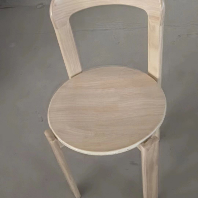 Conjunto de mesa y sillas de comedor de madera maciza estilo moderno
