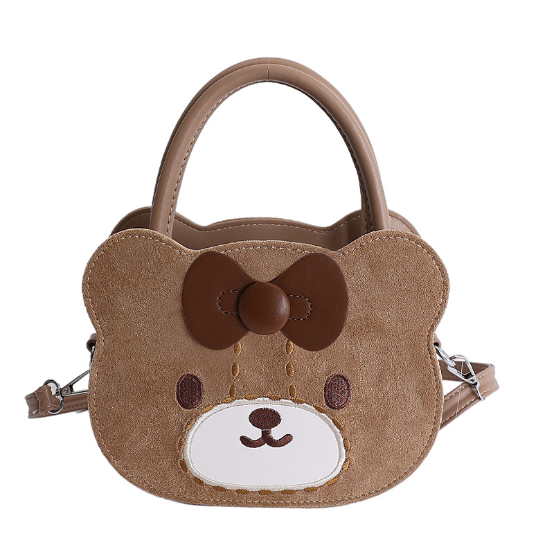 Caricatura lindo oso, bolsos de hombro para niños y niñas, bolsos de mano para bebés, bolsos de moda para niños.