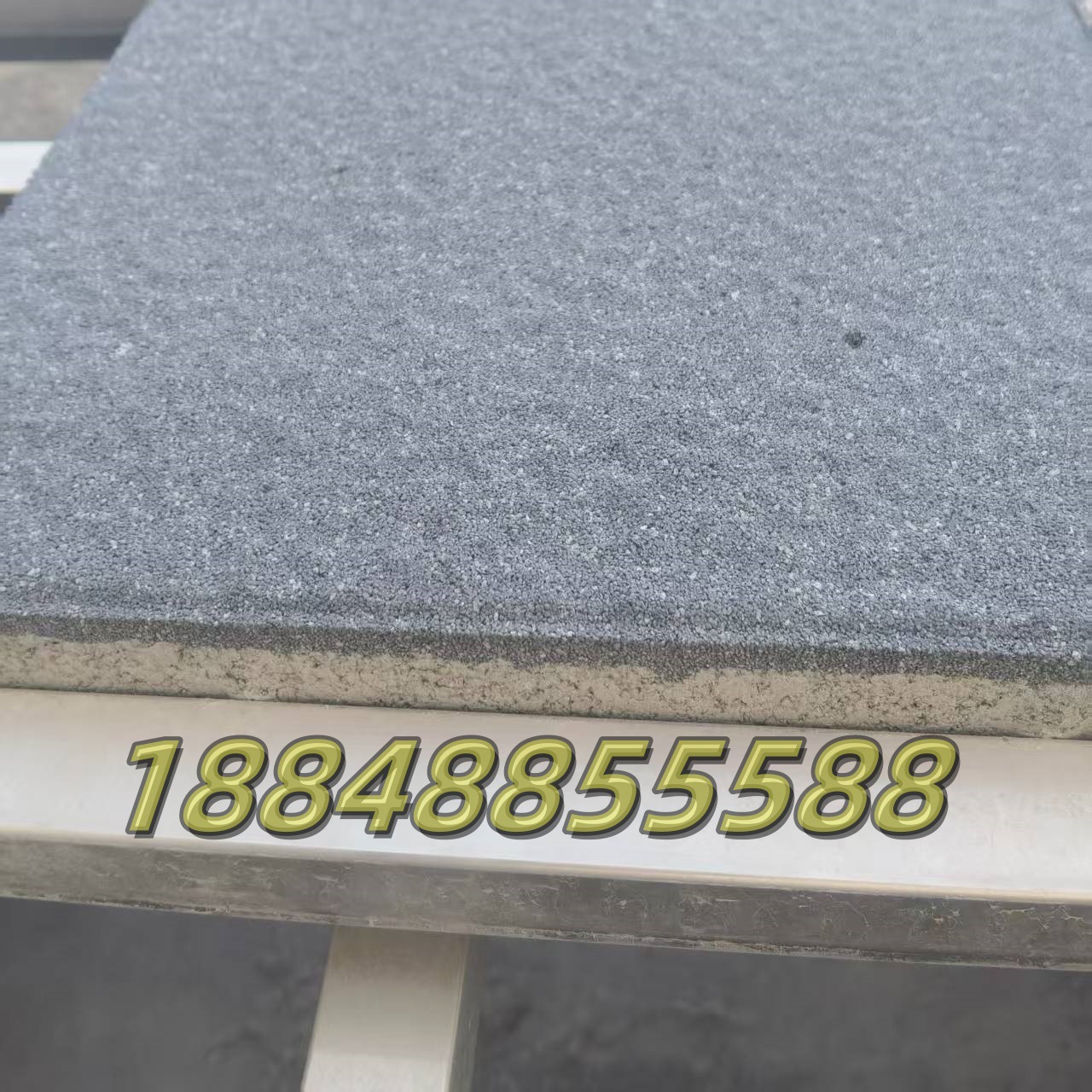 河南仿石材透水砖厂家600*300*50PC仿石砖