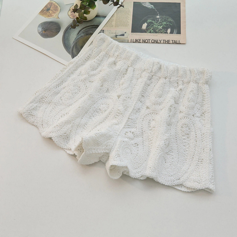 Cross-Border Hot-Selling Handmade Crochet Lace Shorts, Ultra-Short Amazon Bestseller, High-Waisted Beach Pants for Seaside Vacations Cross-Border Hot-Selling Handmade Crochet Lace Shorts, Ultra-Short Amazon Bestseller, High-Waisted Beach Pants for Seaside Vacations